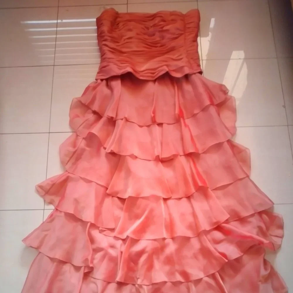 CORAL PROM DRESS - Picture 3 of 5